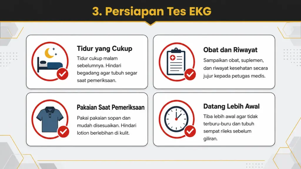 Apa yang harus dihindari sebelum tes EKG