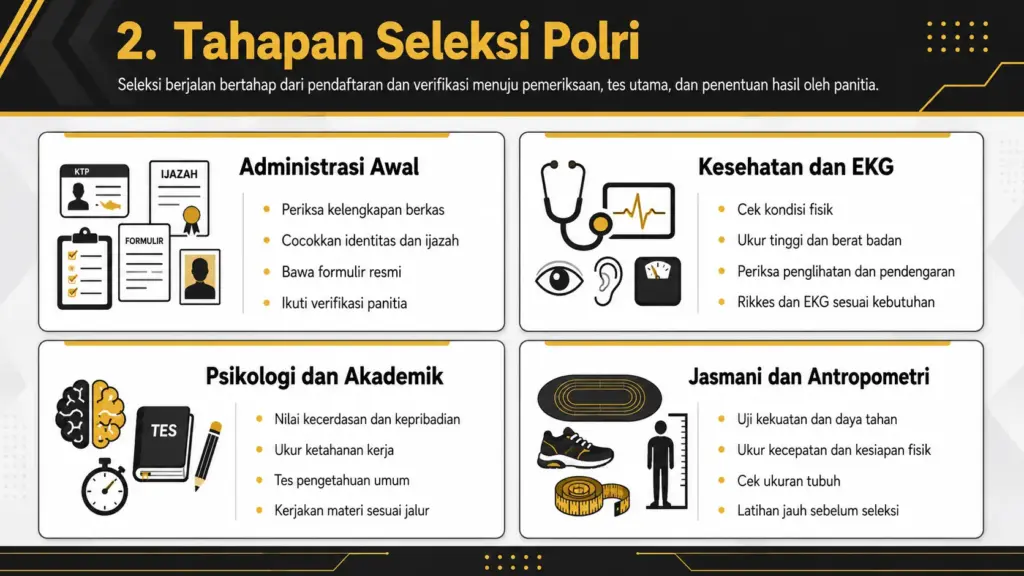 Syarat masuk Polri