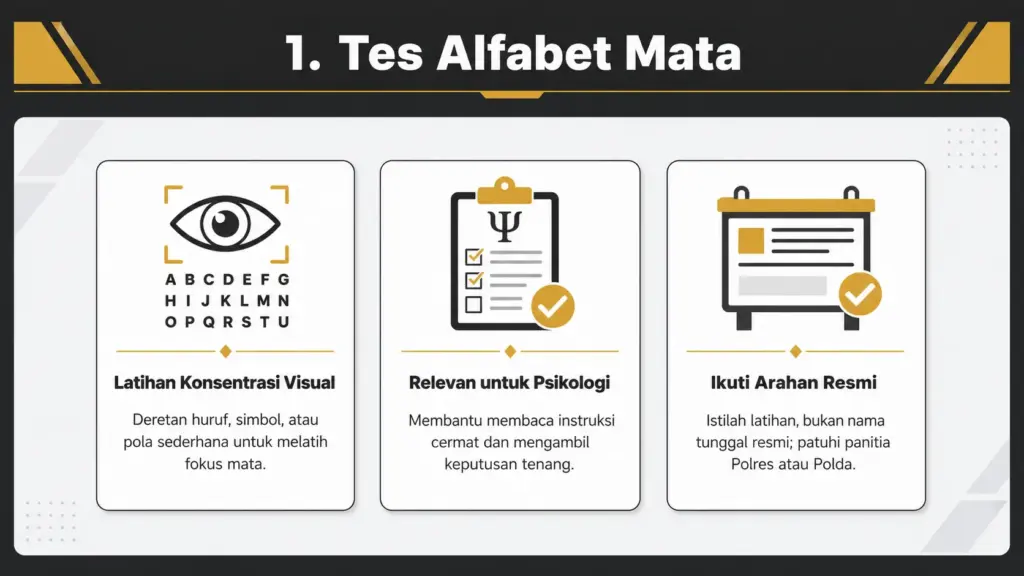 tes alfabet mata polri