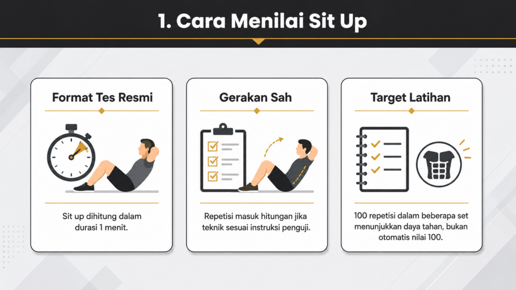 Berapa nilai 100 sit up