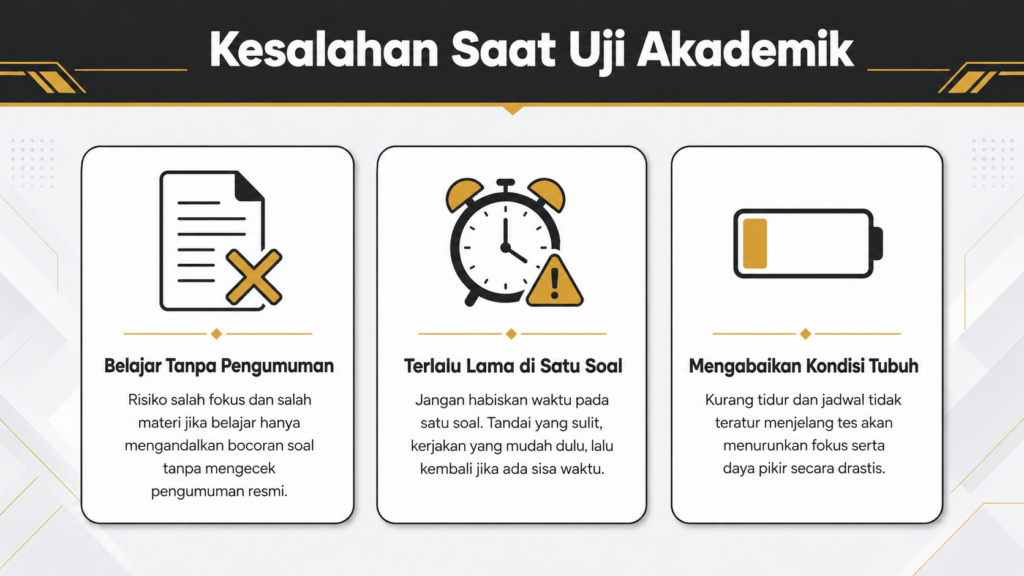 Ujian akademik itu seperti apa