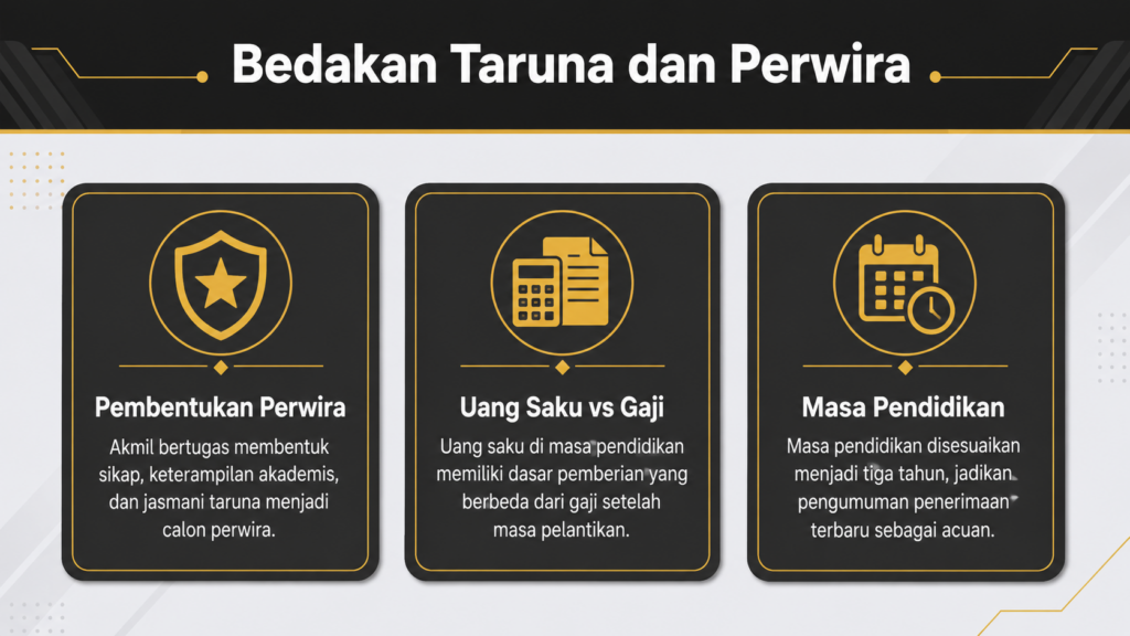 gaji taruna akmil