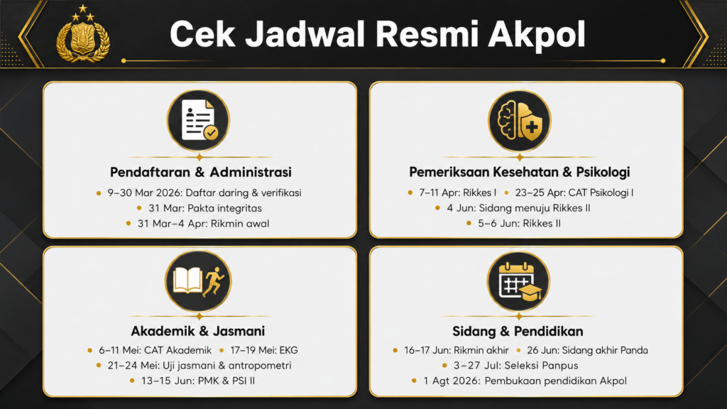 jadwal seleksi akpol 2026