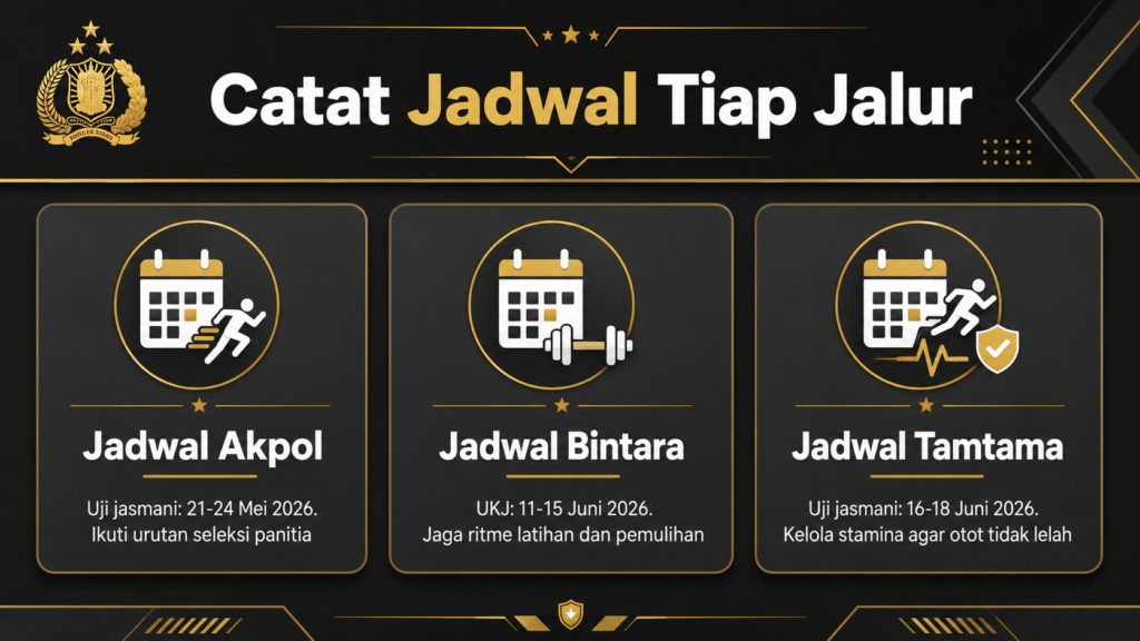 jadwal tes jasmani polri 2026