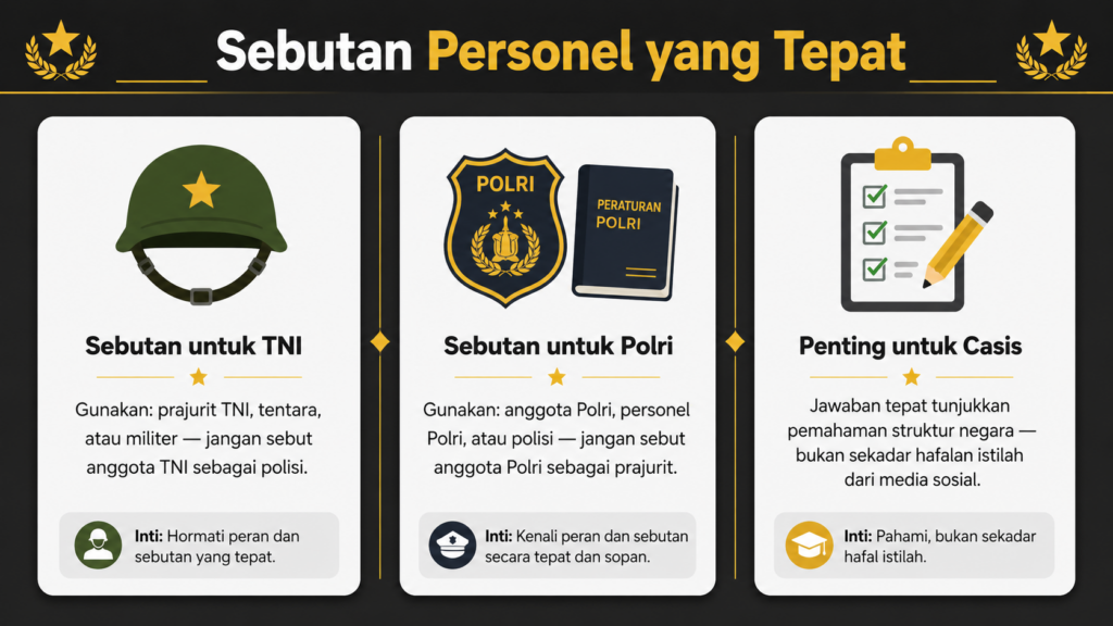 polisi dan tni disebut apa