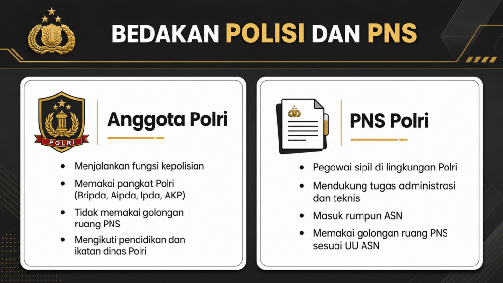 polisi termasuk pns golongan berapa