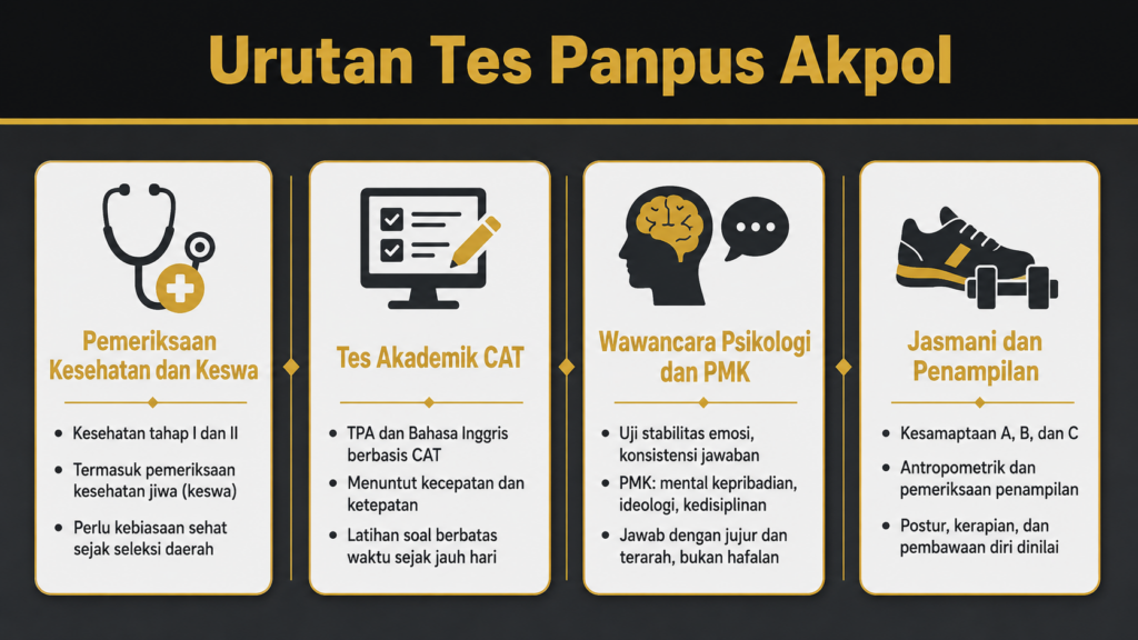 Tahapan tes pusat akpol