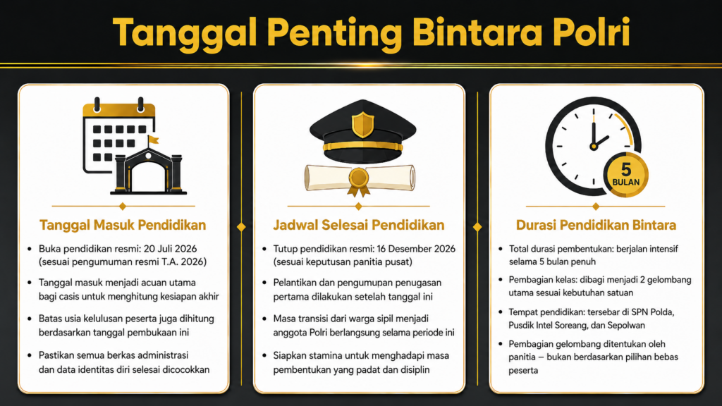 kapan mulai pendidikan bintara polri 2026