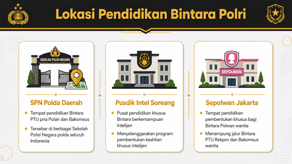 Berapa bulan pendidikan polisi Bintara