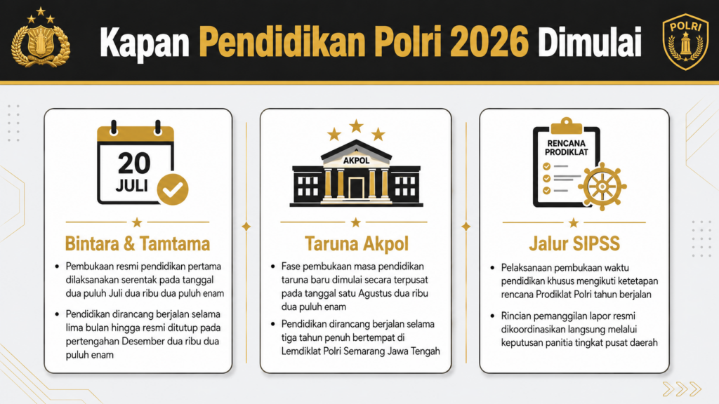 kapan pendidikan polri 2026 dimulai
