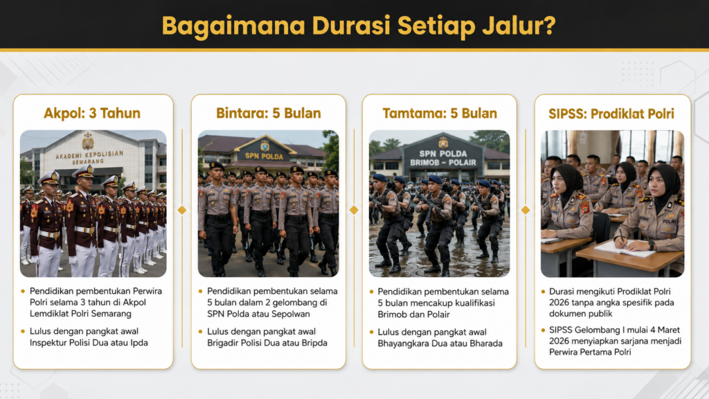Berapa lama pendidikan menjadi polisi