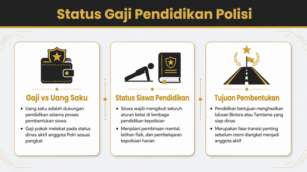 apakah masa pendidikan polisi digaji