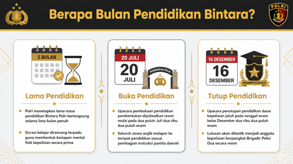 pendidikan bintara polri 2026 berapa bulan