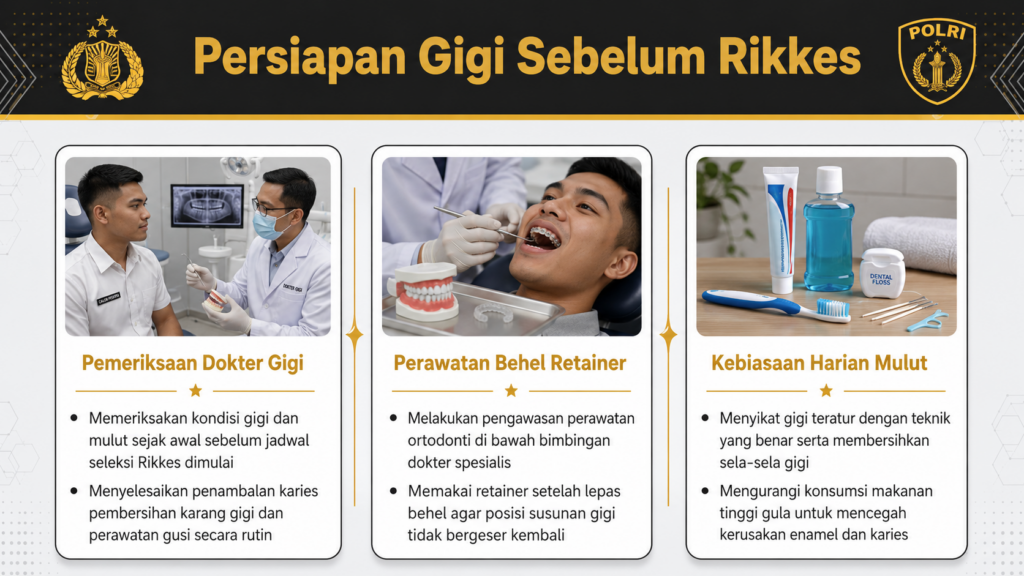 Apakah gigi harus rapi saat masuk polisi