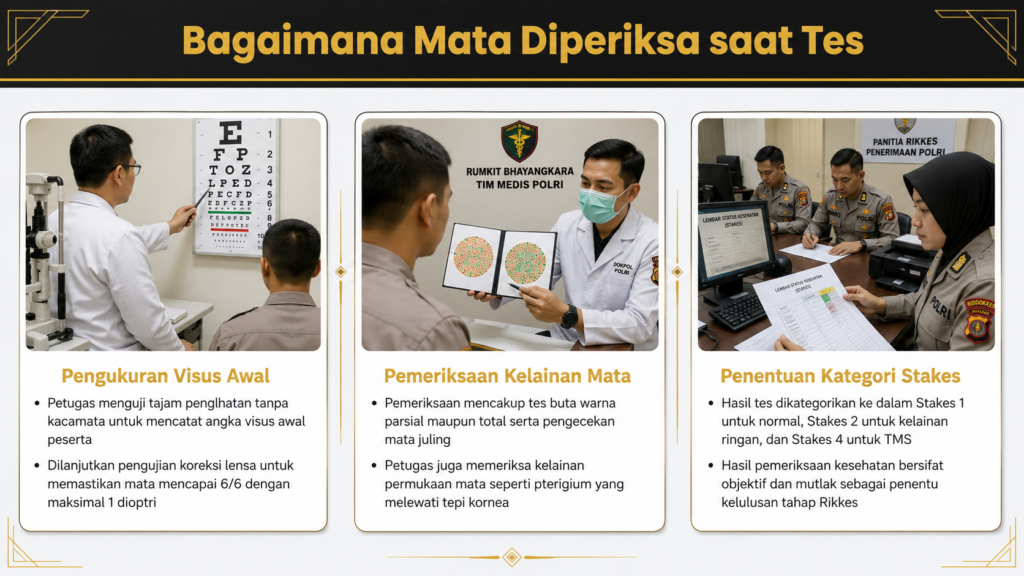 Tes polisi minimal minus berapa