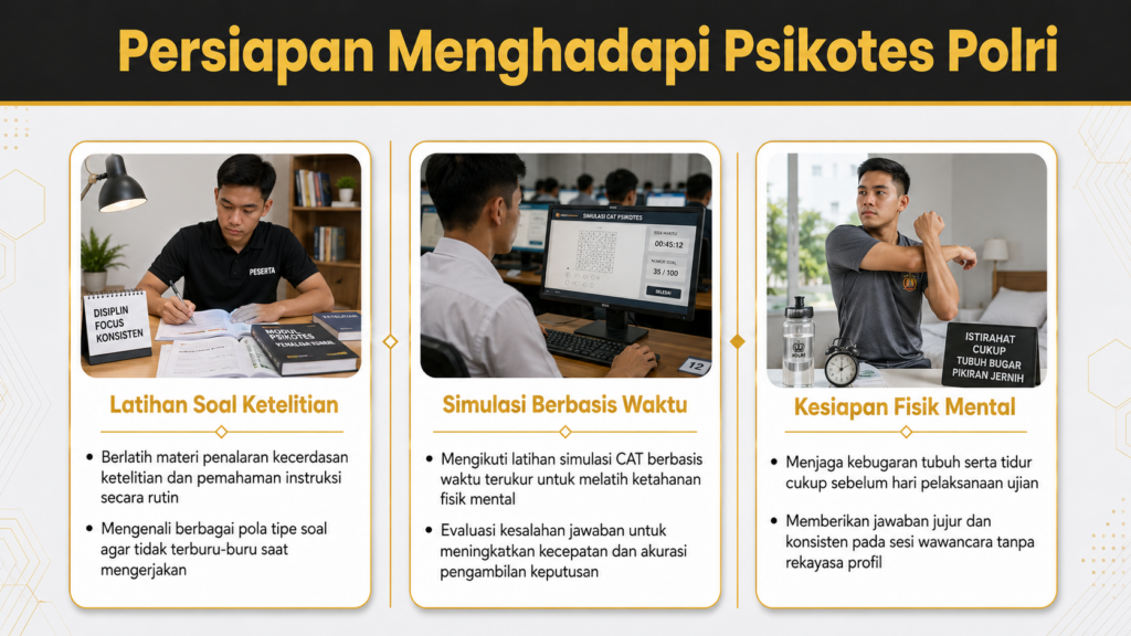 Passing grade Tes Psikologi Polri terbaru