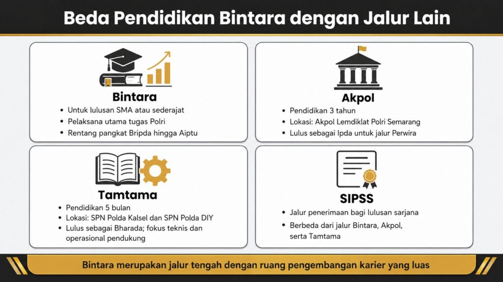 Pendidikan bintara Polri seperti apa