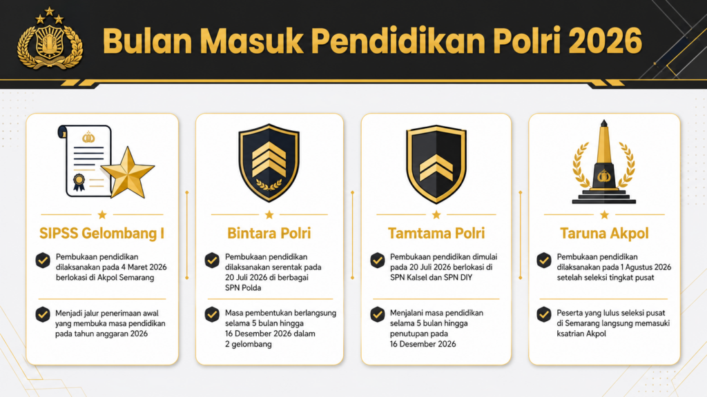 pendidikan polri bulan apa
