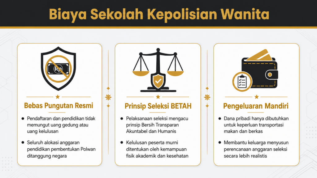 biaya sekolah kepolisian wanita