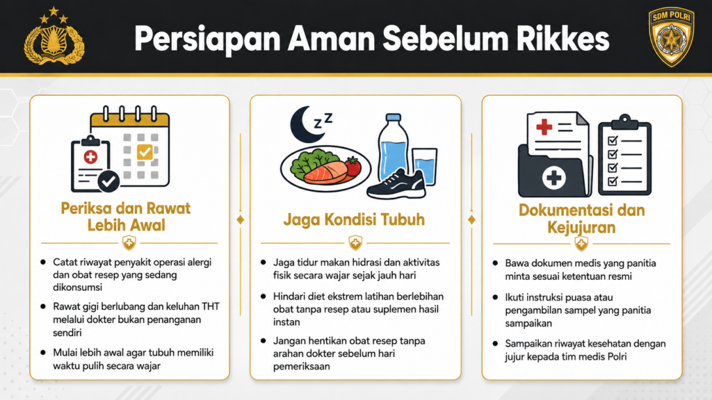 apa saja yang diperiksa saat tes kesehatan polisi