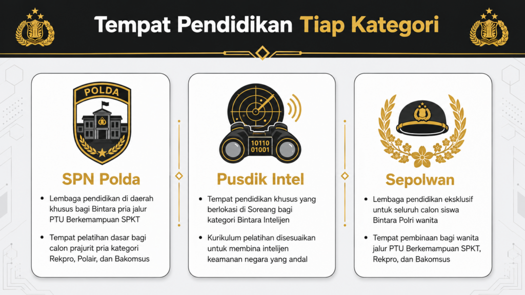 berapa bulan masa pendidikan bintara polri di spn