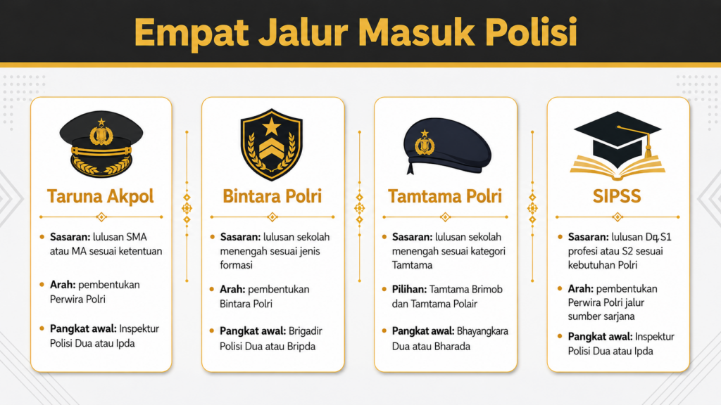 Jalur masuk polisi apa saja