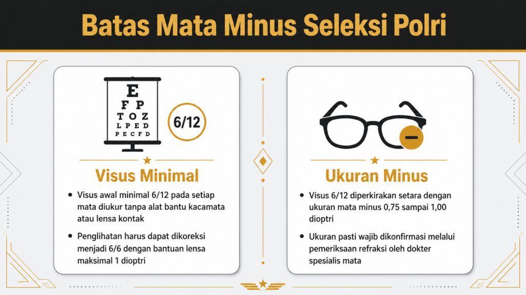Tes polisi minimal minus berapa