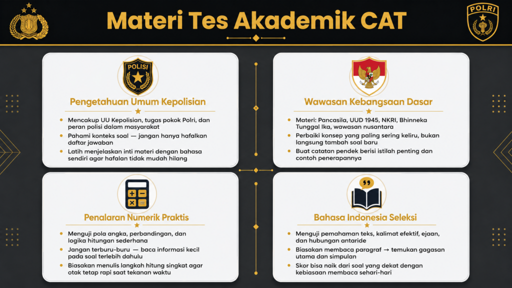 bobot nilai akademik tamtama polri