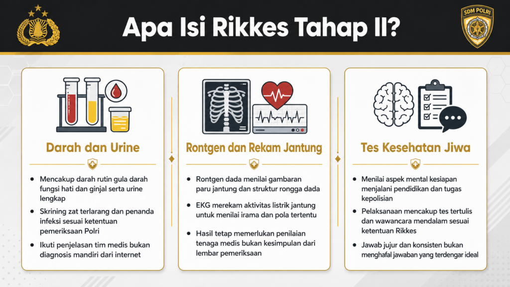 apa saja yang diperiksa saat tes kesehatan polisi
