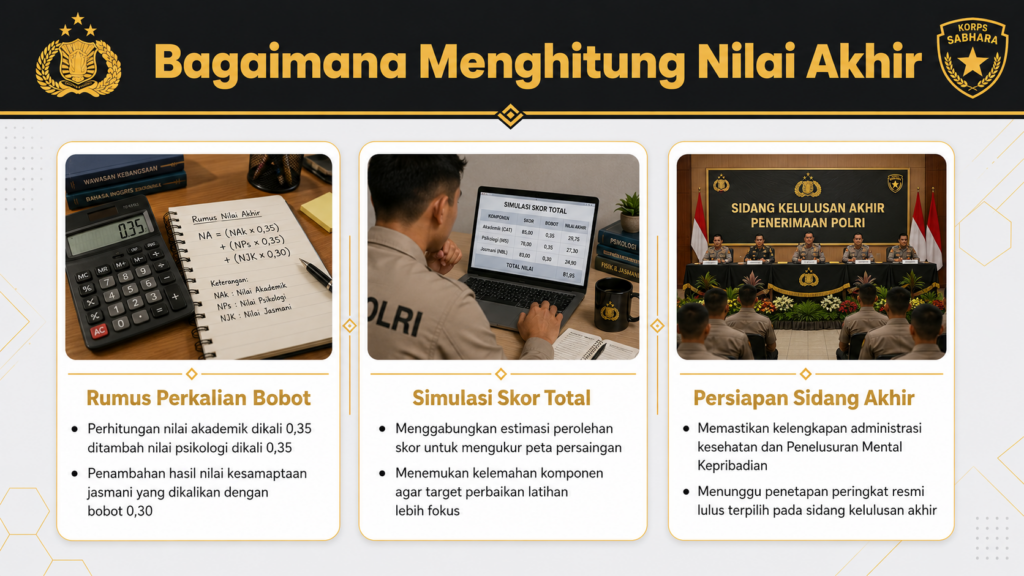 Bobot nilai akhir Bintara PTU 2026