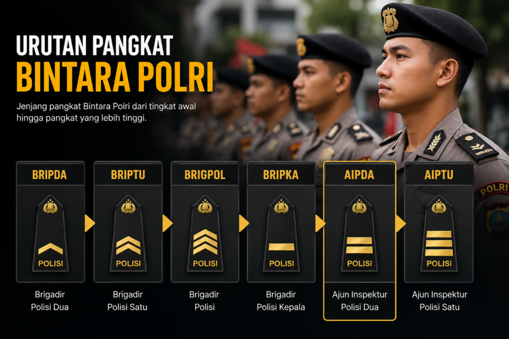pangkat bintara polri