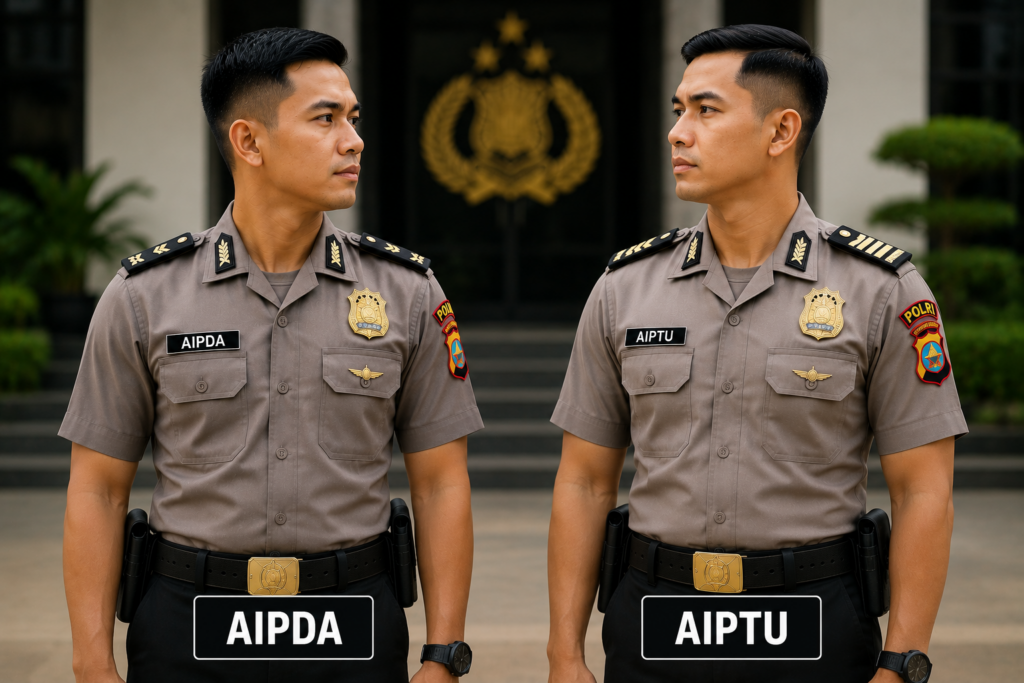perbedaan tingkat Aipda dan Aiptu