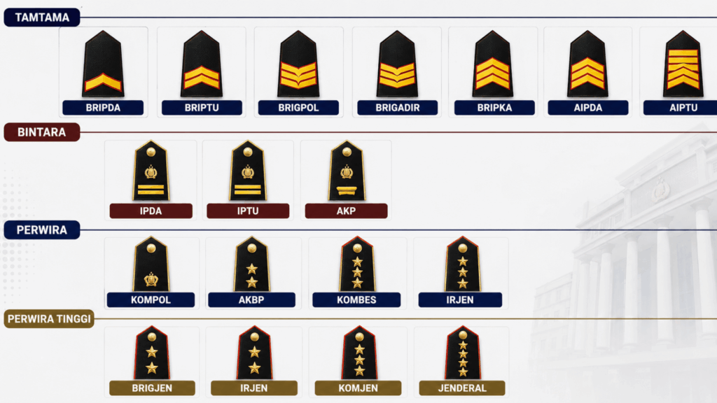 tingkat pangkat polisi
