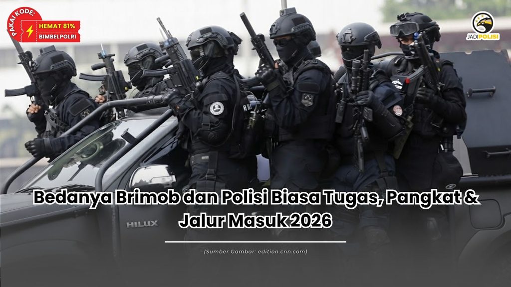 Bedanya Brimob dan Polisi