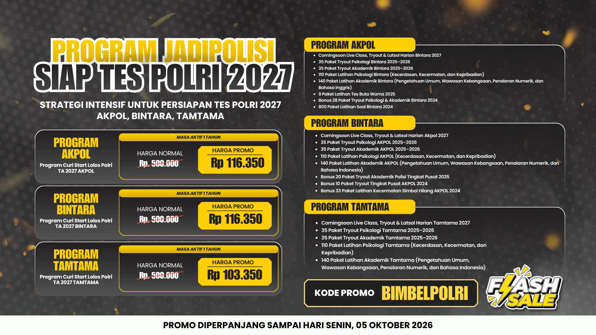 KODE PROMO BIMBELPOLR