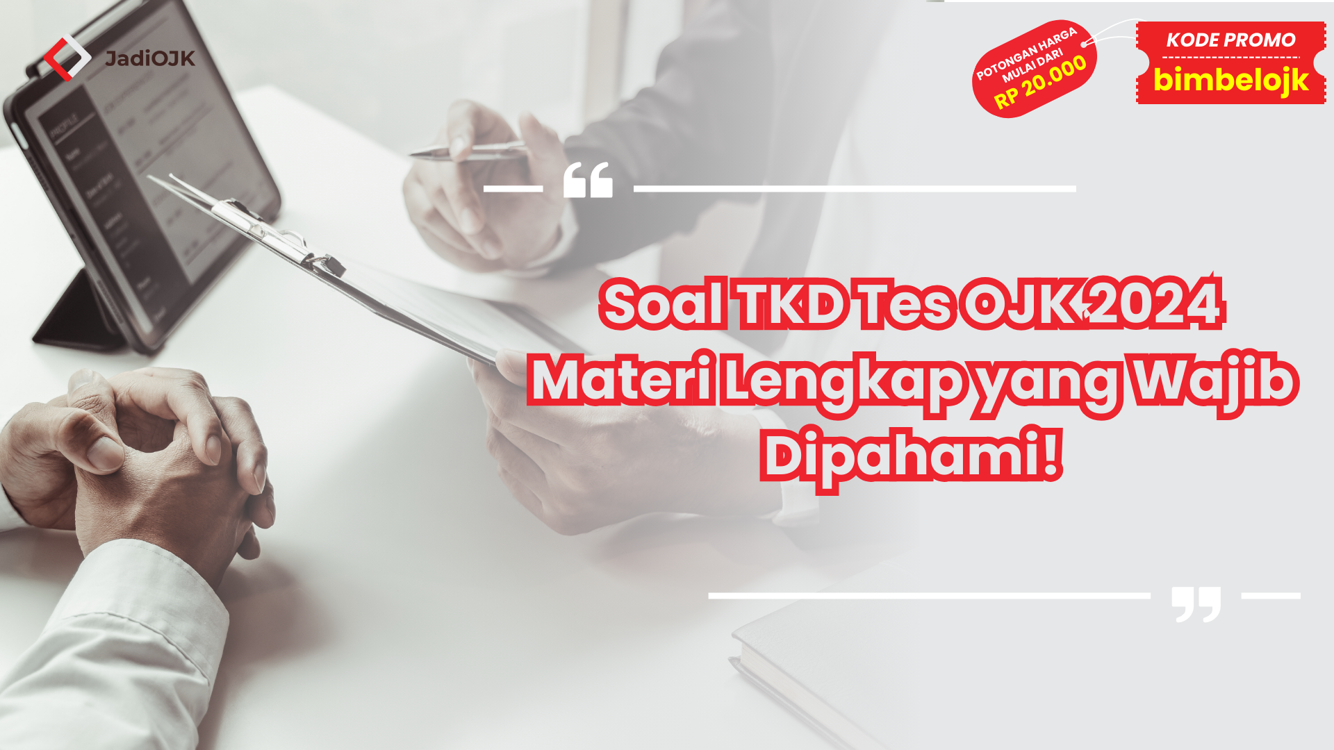 Soal TKD Tes OJK
