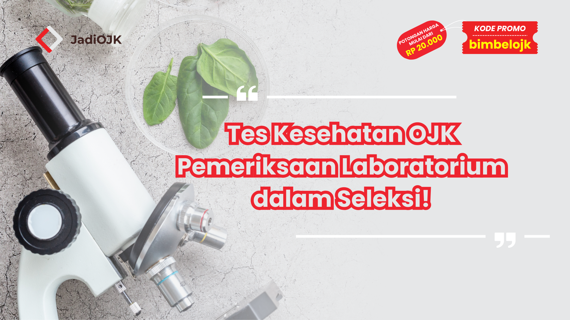 Tes Kesehatan OJK Pemeriksaan Laboratorium dalam Seleksi!