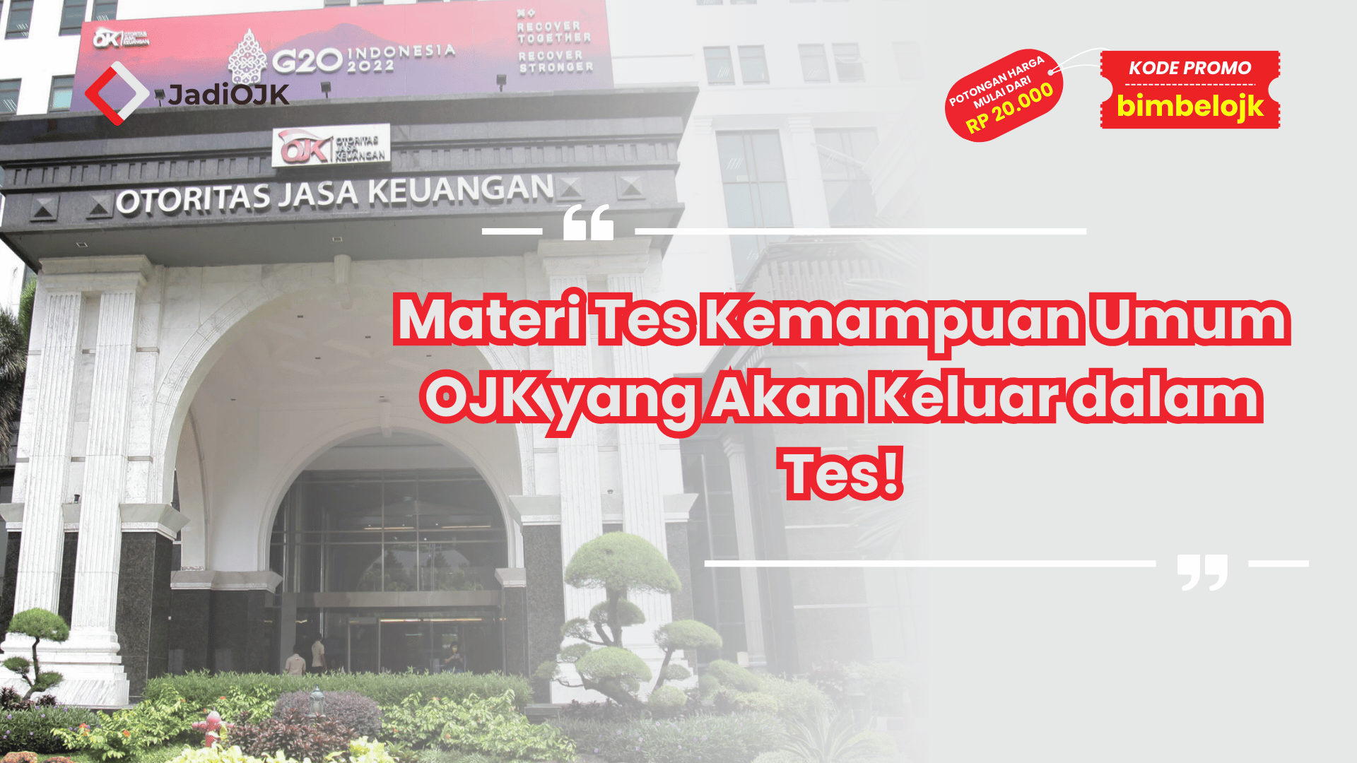 Materi Tes Kemampuan Umum OJK