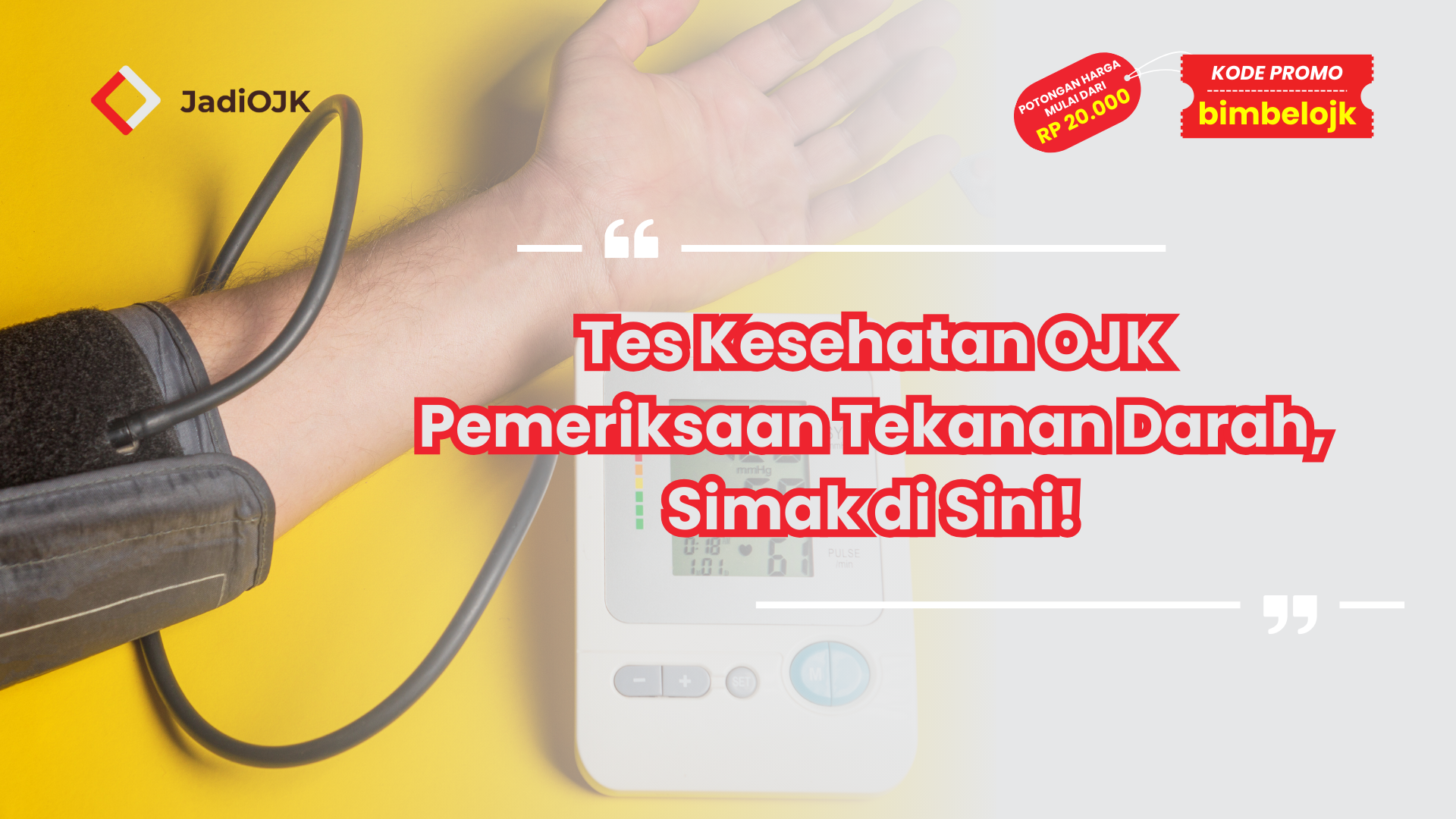 Tes Kesehatan OJK Pemeriksaan Tekanan Darah