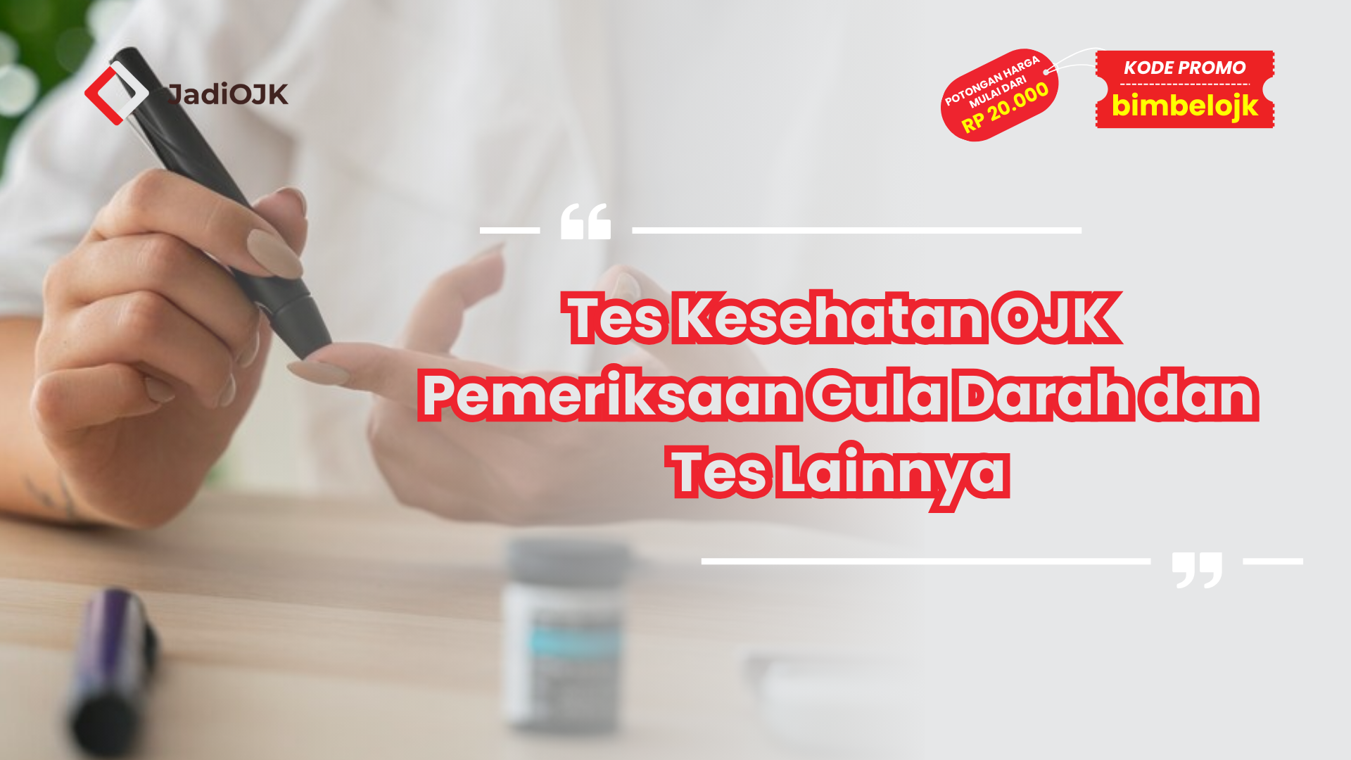 Tes Kesehatan OJK Pemeriksaan Gula Darah dan Tes Lainnya