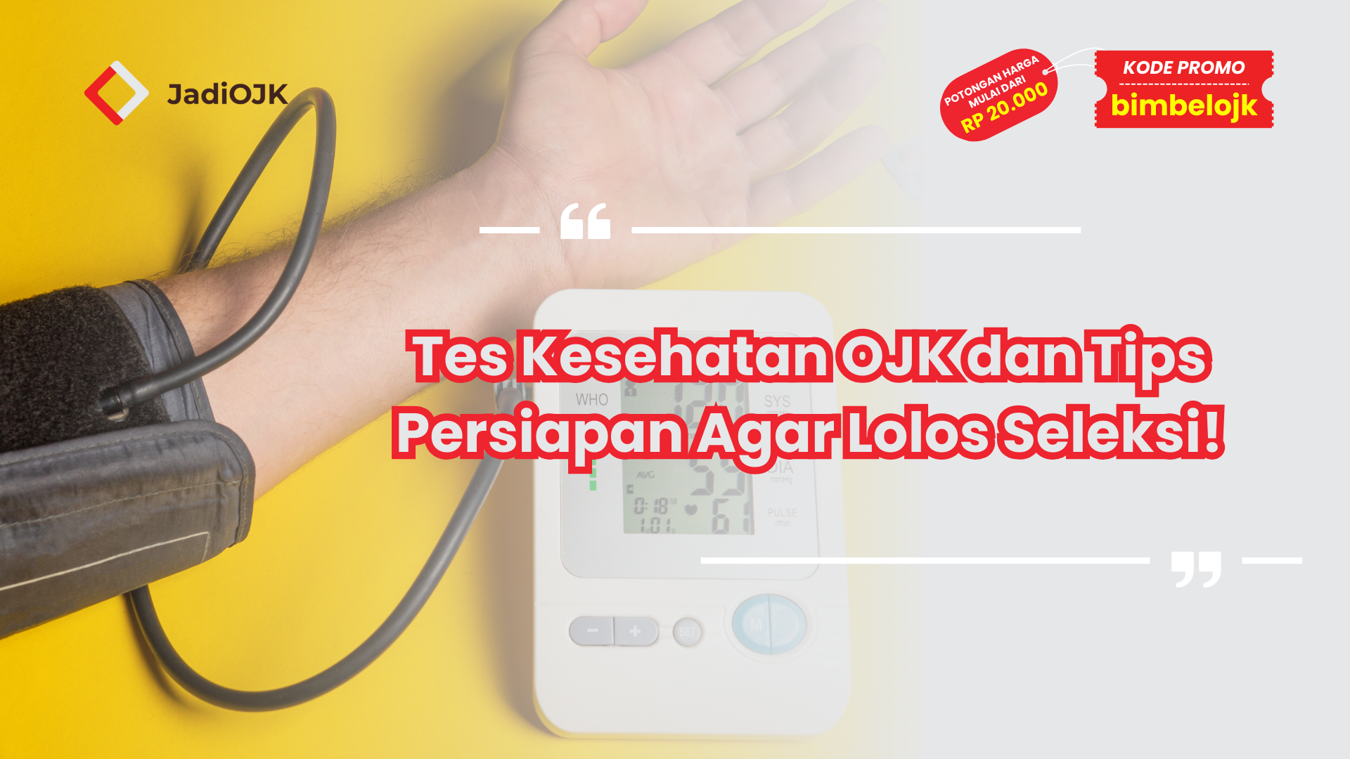 Tes Kesehatan OJK dan Tips Persiapan Agar Lolos Seleksi!