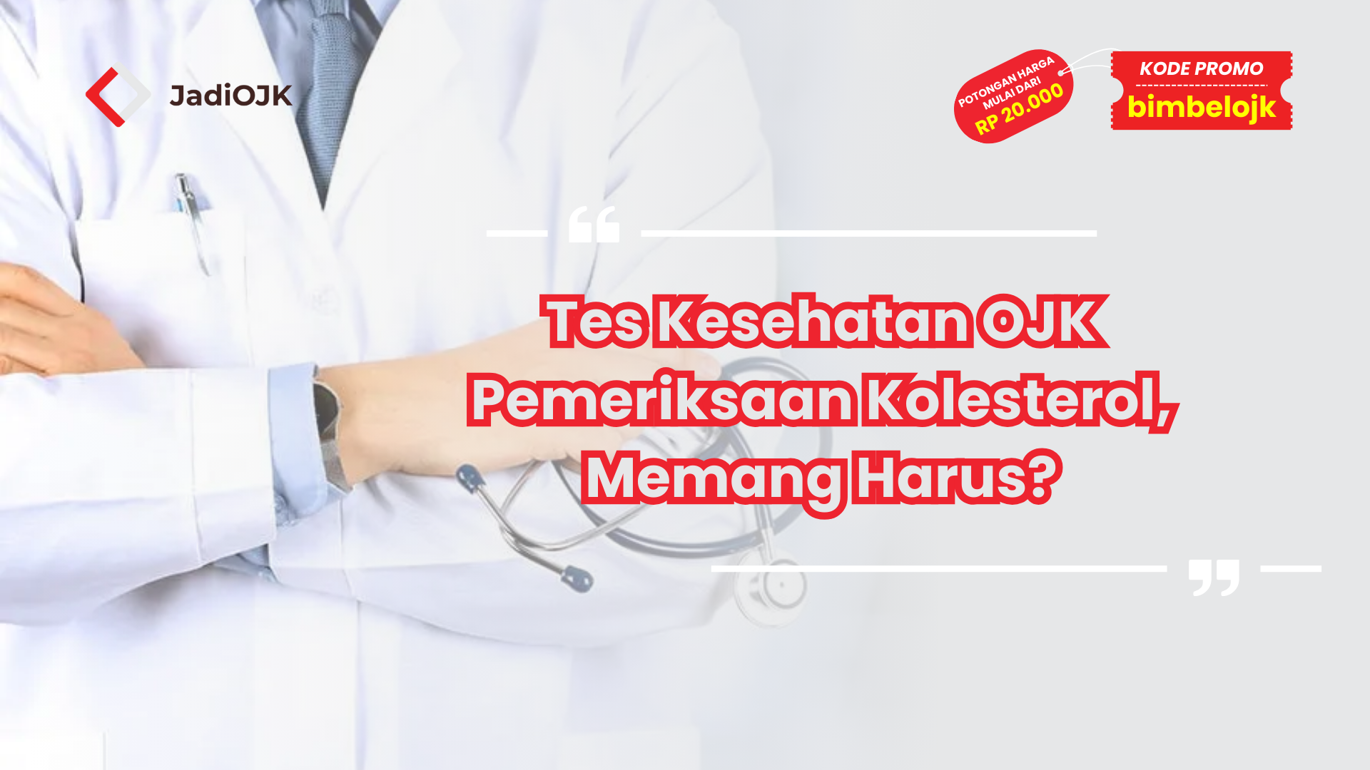 Tes Kesehatan OJK Pemeriksaan Kolesterol, Memang Harus?
