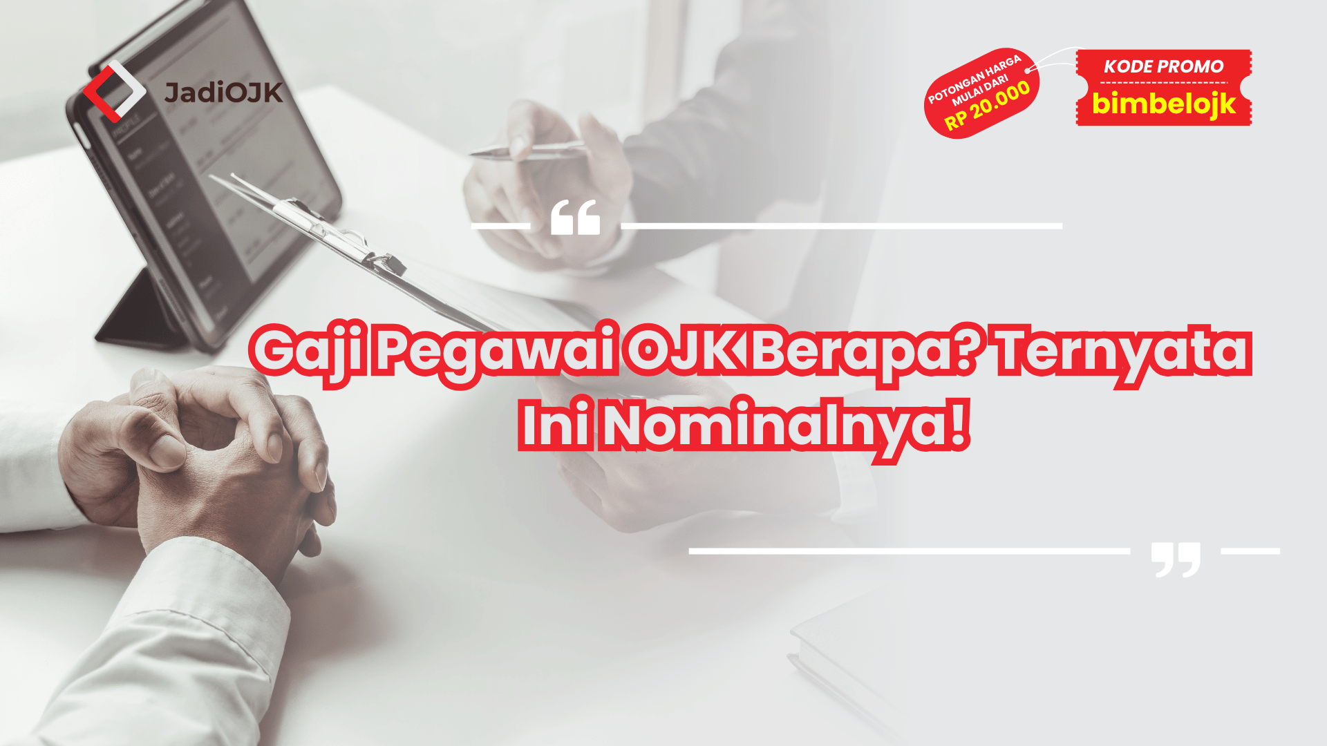 Gaji Pegawai OJK Berapa? Ternyata Ini Nominalnya!
