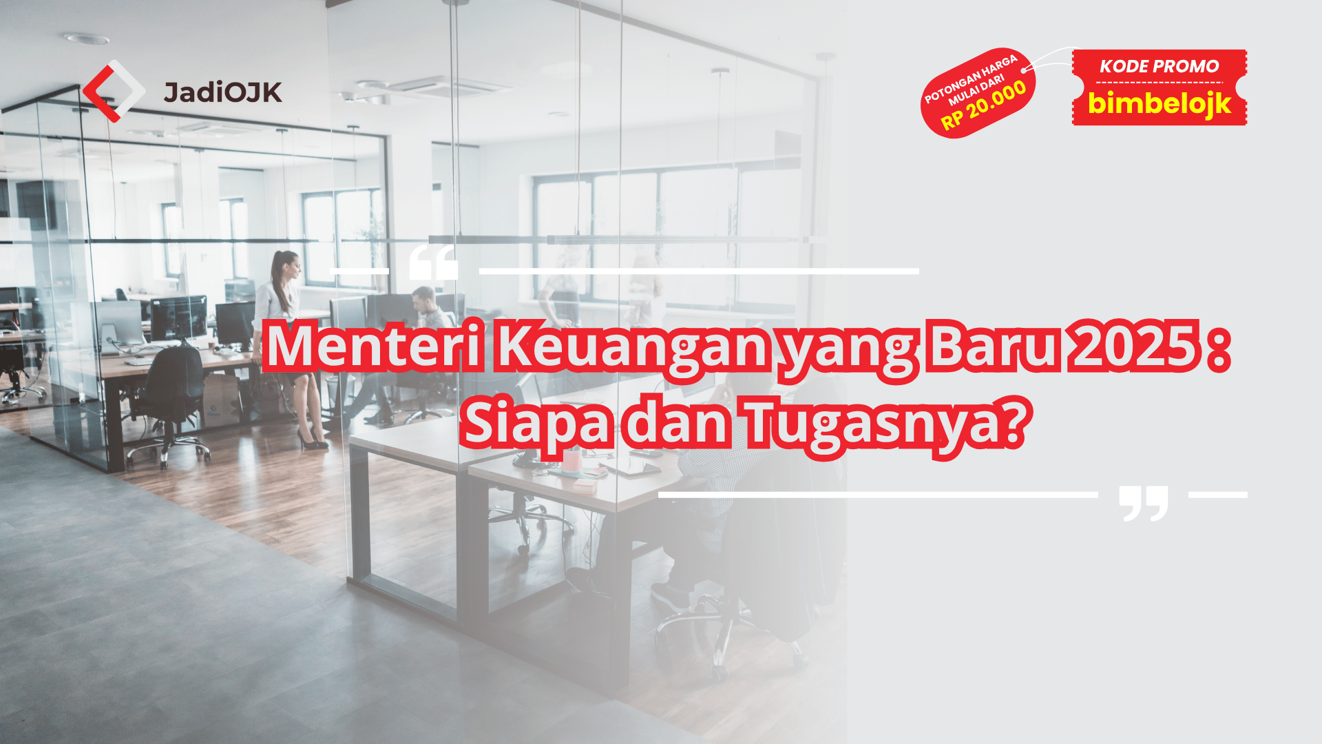 Menteri Keuangan yang baru