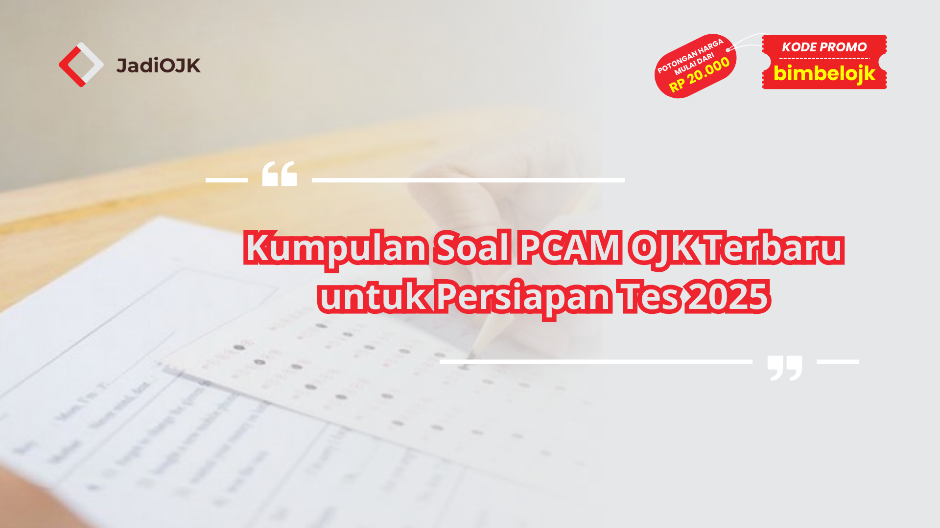 kumpulan soal pcam ojk