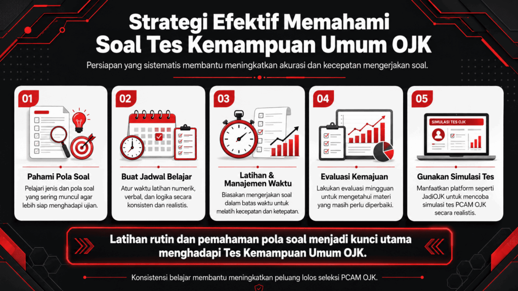 Berapa soal tes kemampuan umum OJK