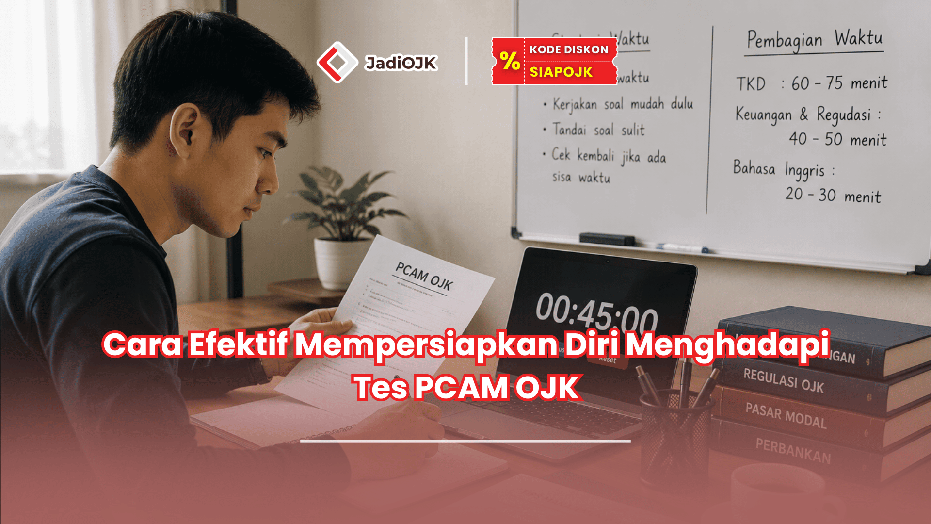 Berapa menit tes pcam OJK