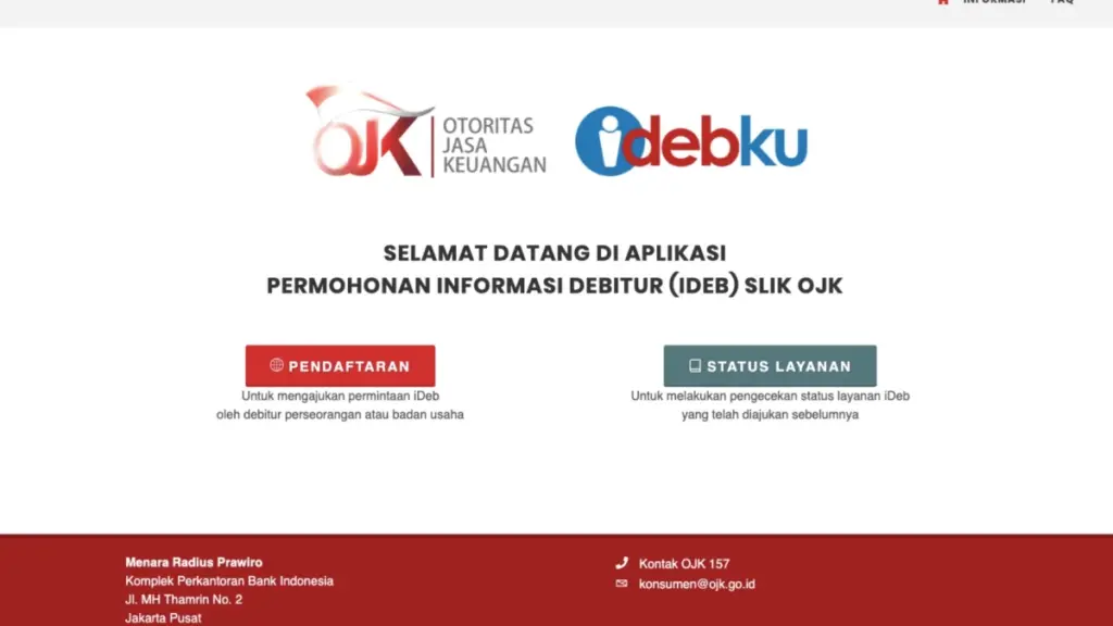 pendaftaran slik ojk online