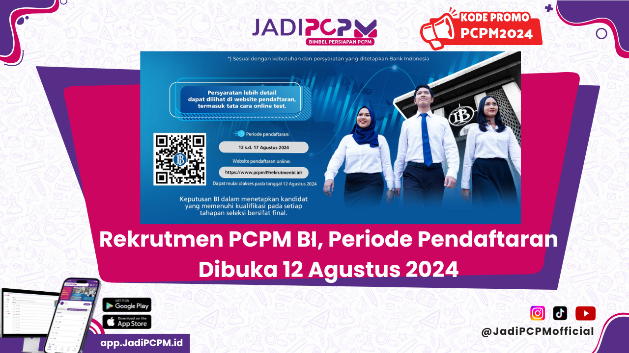 rekrutmen pcpm bank indonesia