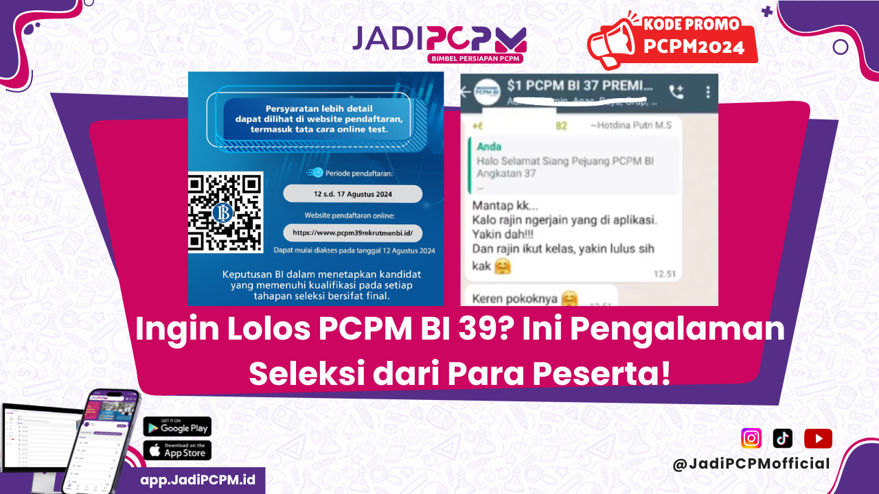 pengalaman seleksi pcpm